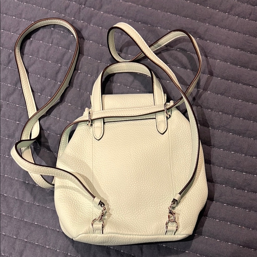 Salvatore Ferragamo Mini Baby Blue Leather Backpack - Picture 3 of 7